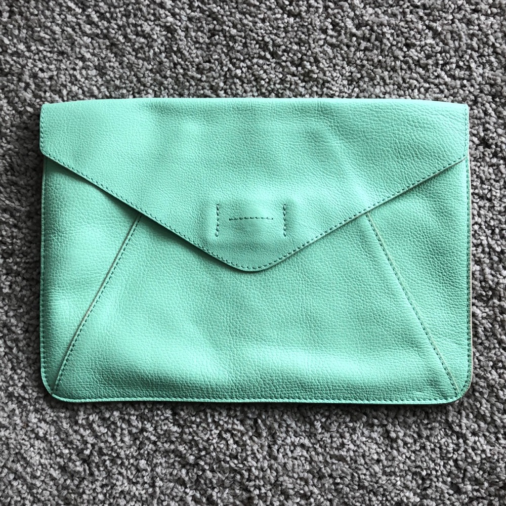 Gap 100% Leather Envelope Clutch